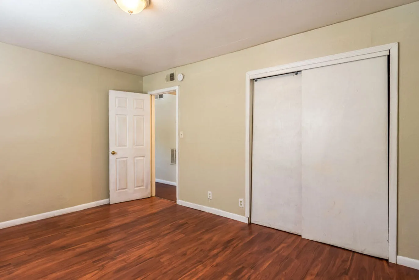 Bedroom with closet